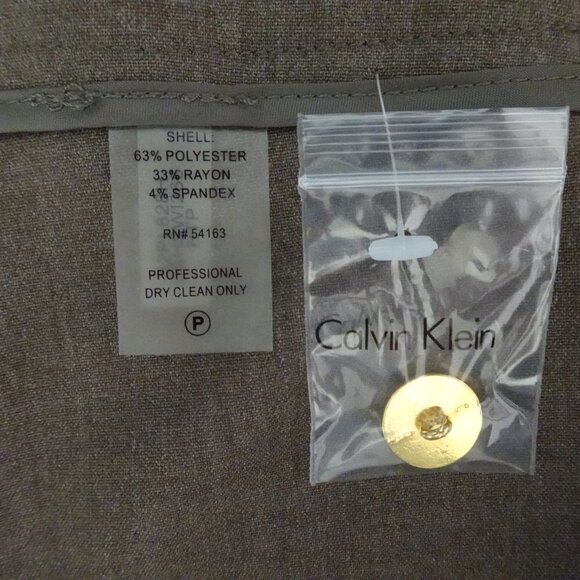 Calvin Klein Straight Leg Pants Women's Plus Size 24W Brown Work Career - Picture 12 of 13